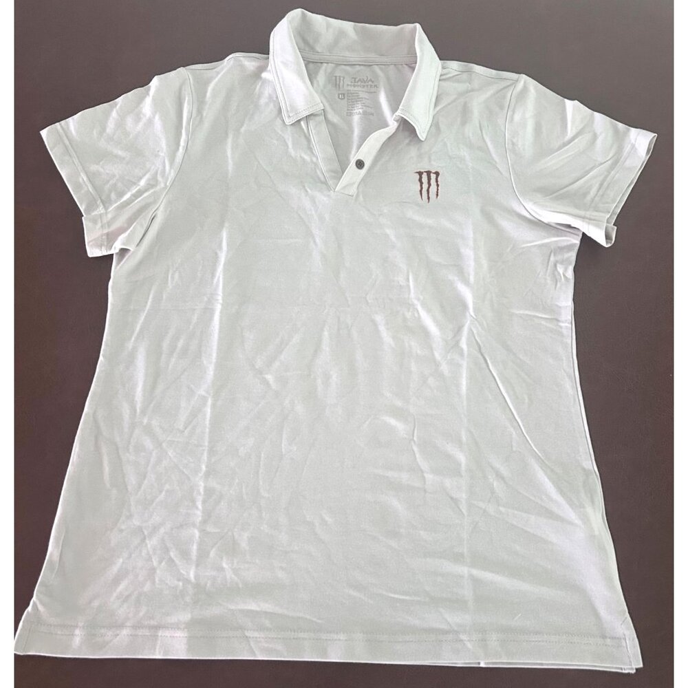 Women's Employee Java Monster Polo Shirt XL Short Sleeve Logo Embroidered